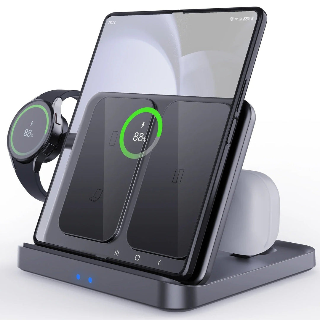 3 in 1 Foldable Wireless Charger For Galaxy Z Fold Series