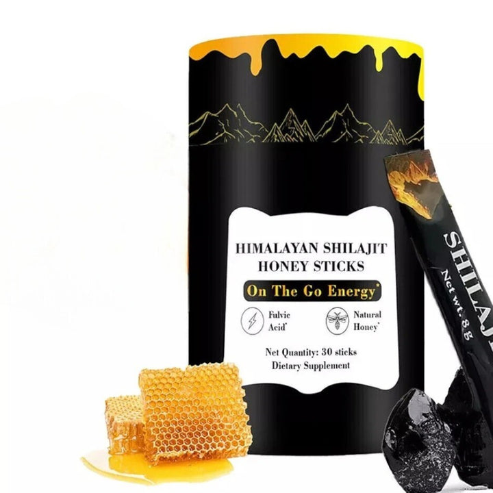 Himalayan Shilajit Honey Sticks – Natural Energy Booster for Daily Vitality | 30 Pack