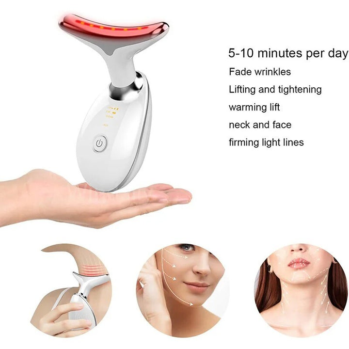 7-Color LED Facial Massager – Skin Tightening & Anti-Wrinkle Lift Device