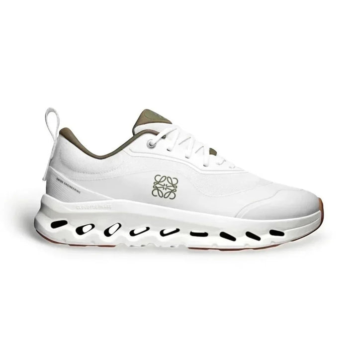 AEROLUX Cloud-Cushion Runner – White & Khaki