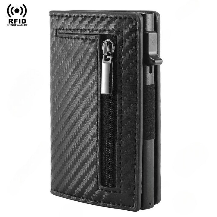 Carbon Fiber RFID Wallet – Slim Credit Card Holder for Men with Theft Protection
