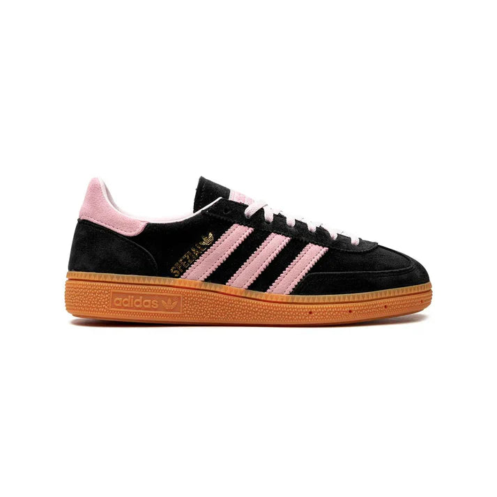 HandCourt Spezial Low – Black Suede & Pink Heritage Trainer