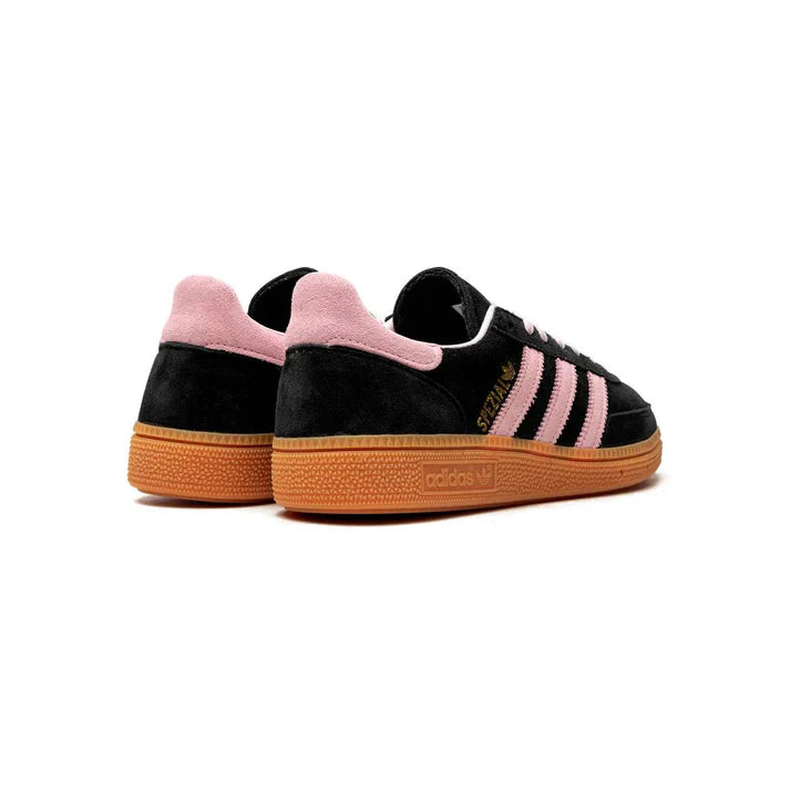 HandCourt Spezial Low – Black Suede & Pink Heritage Trainer