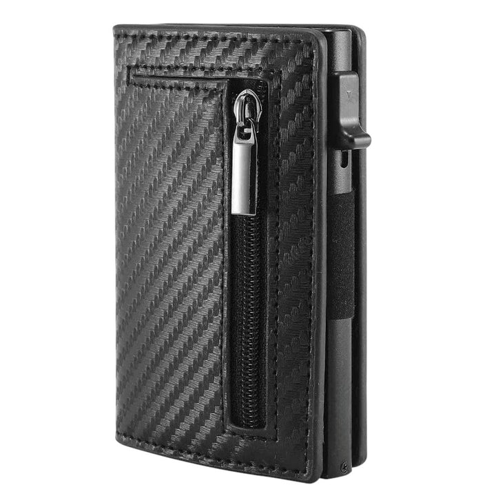 Carbon Fiber RFID Wallet – Slim Credit Card Holder for Men with Theft Protection