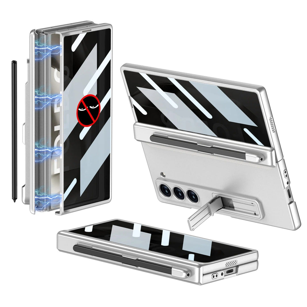HingeShield® - Magnetic Pen Slot Case with Hidden Bracket