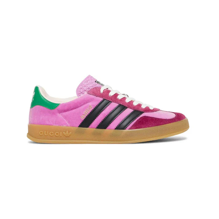 Velura ArcStep Vintage Gum-Sole Trainer | Pink Suede Retro Sneaker