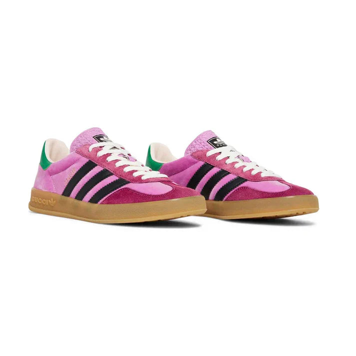 Velura ArcStep Vintage Gum-Sole Trainer | Pink Suede Retro Sneaker