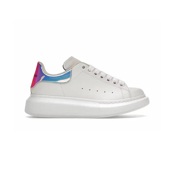 LUNERA Flux Lift – Oversized Platform Leather Sneaker with Iridescent Heel