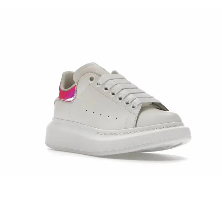 LUNERA Flux Lift – Oversized Platform Leather Sneaker with Iridescent Heel