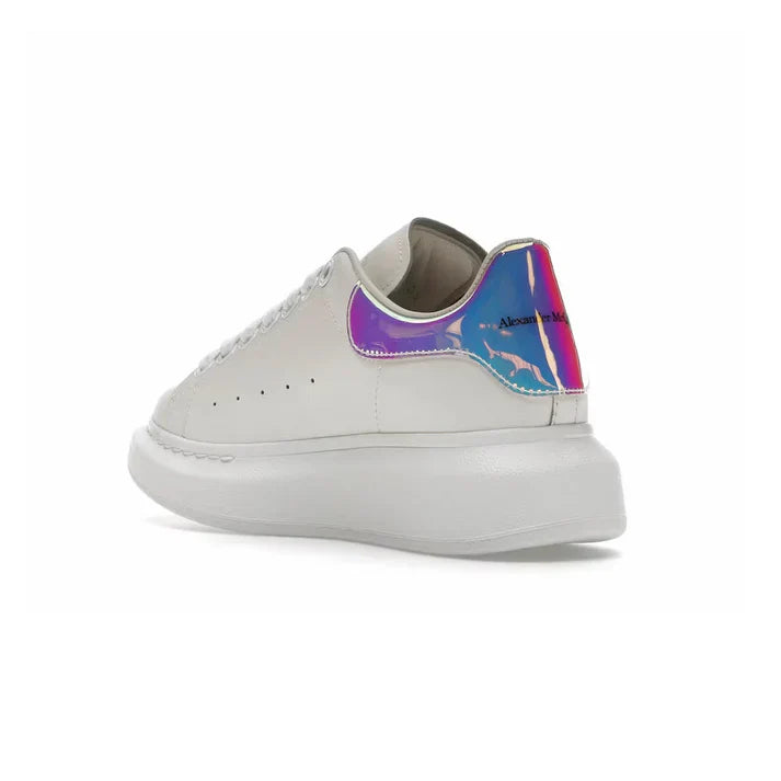 LUNERA Flux Lift – Oversized Platform Leather Sneaker with Iridescent Heel