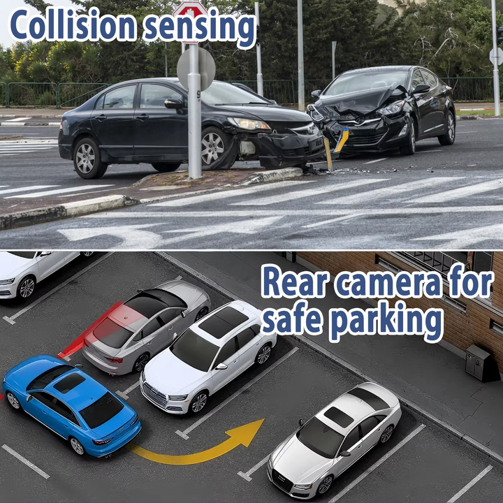 4-Channel Car Dash Cam – 1080P HD DVR with Night Vision & 64GB Memory