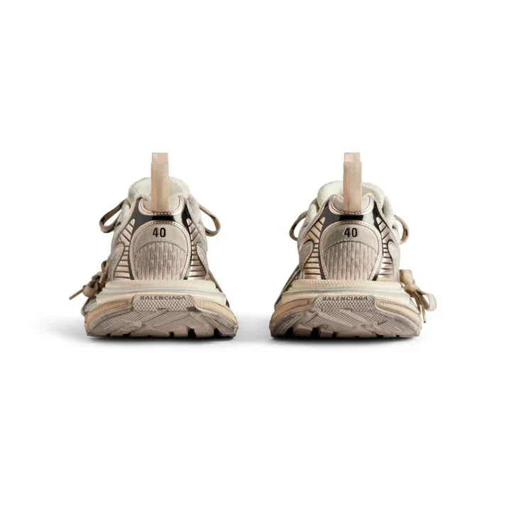 TerraVant Trail-Tech 3XL Runner – Beige Chunky Mesh Trail Sneaker