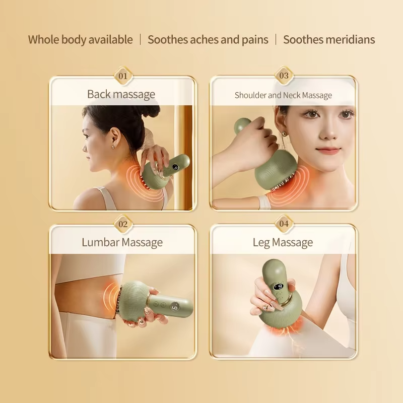 Handheld Body Massager – Anti-Cellulite & Lymphatic Drainage with Heat & Vibration