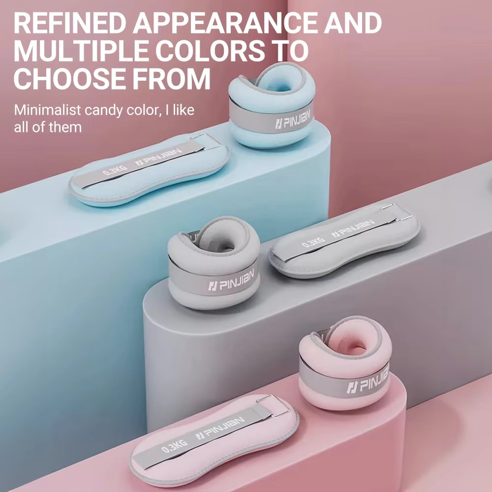 Soft Ankle Weights 2PCS – Adjustable Non-Slip Fitness Weights for Yoga & Training