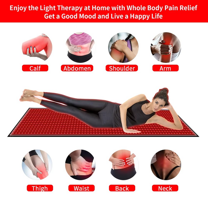 Full Body Red Light Therapy Mat – LED Relaxation & Recovery Pad | 63" 945 LEDs