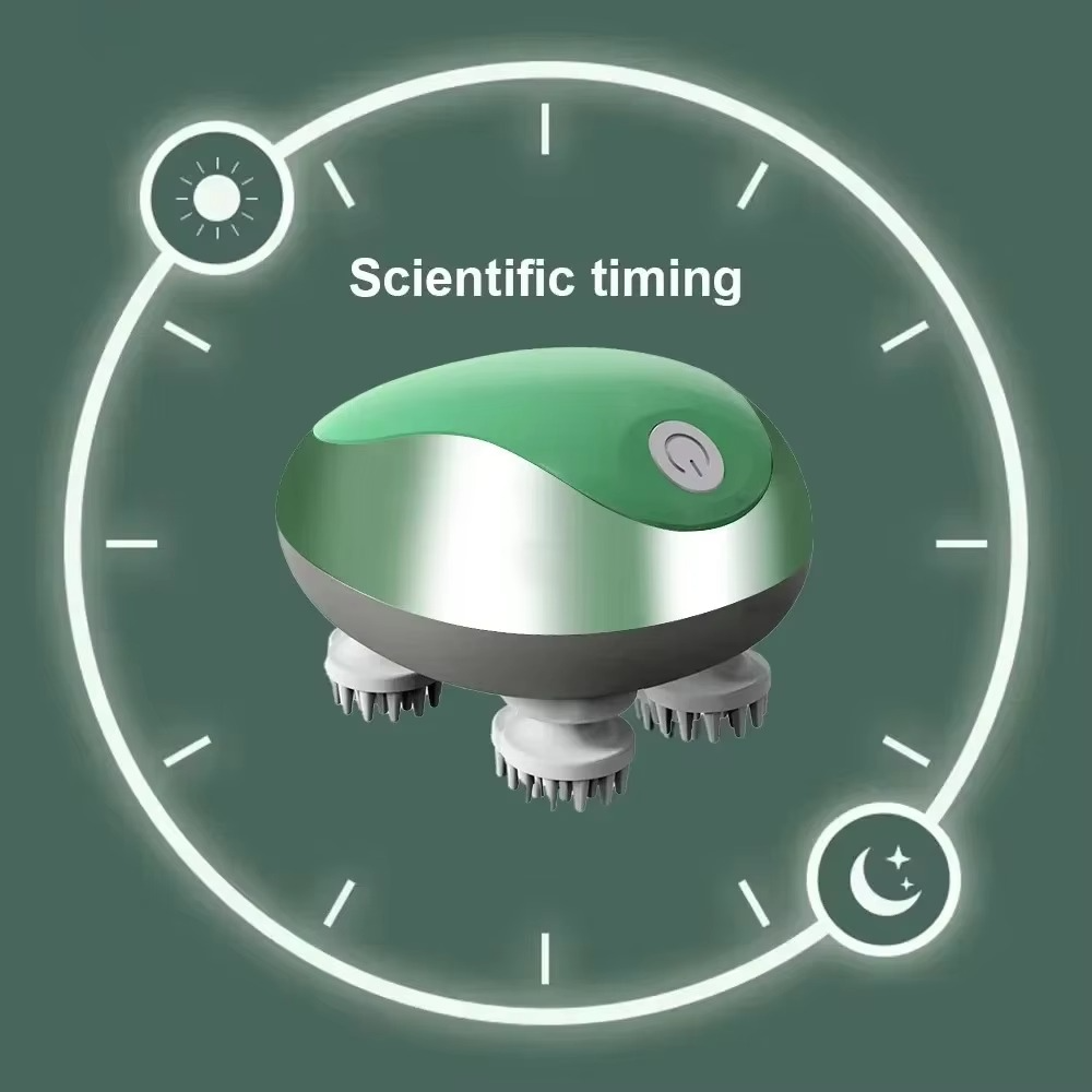 Electric Head & Scalp Massager – Waterproof Kneading Hair Spa | USB Rechargeable