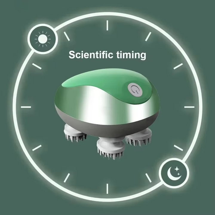 Electric Head & Scalp Massager – Waterproof Kneading Hair Spa | USB Rechargeable