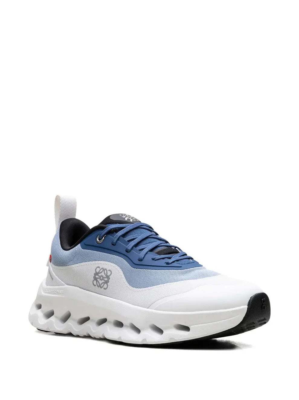 AeroLume CloudKnit Tech Runner – Blue & White Lightweight Performance Sneaker