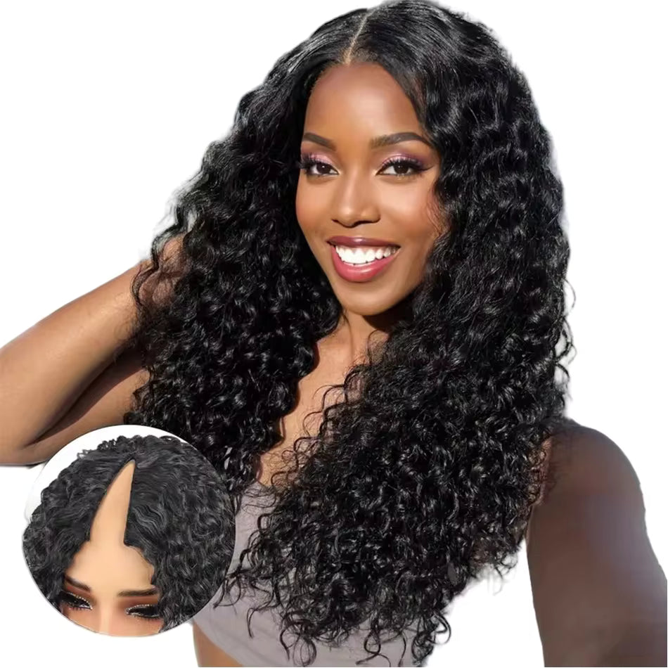 Curly Long Hair Wig – 26" Voluminous Shaggy Waves 3-in-1 Blend
