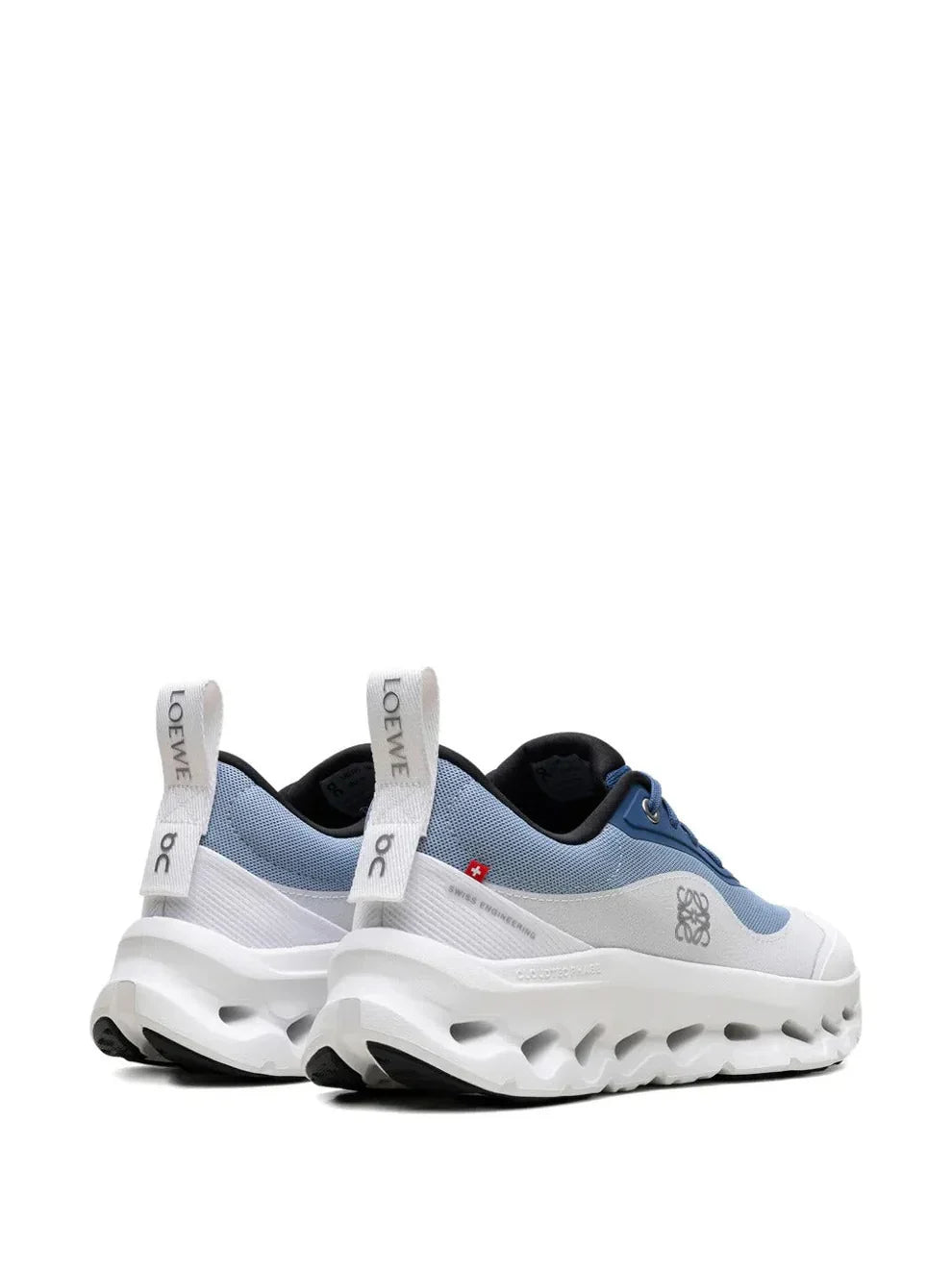 AeroLume CloudKnit Tech Runner – Blue & White Lightweight Performance Sneaker