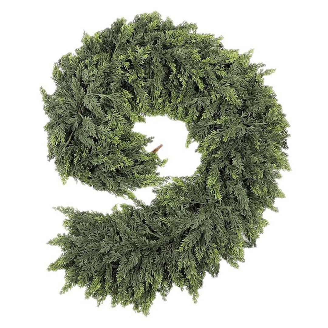 EverCedar™ – 6FT Real-Touch Artificial Cedar Garland (Set of 2)