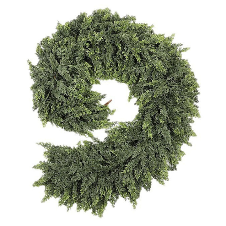 EverCedar™ – 6FT Real-Touch Artificial Cedar Garland (Set of 2)