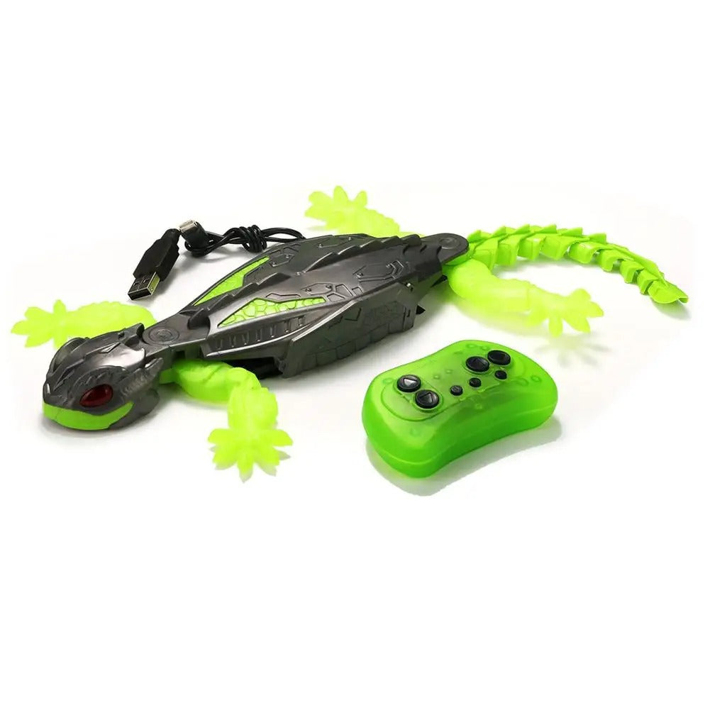 Geckotron™ – Wall-Climbing Remote Control Gecko Toy with LED Eyes
