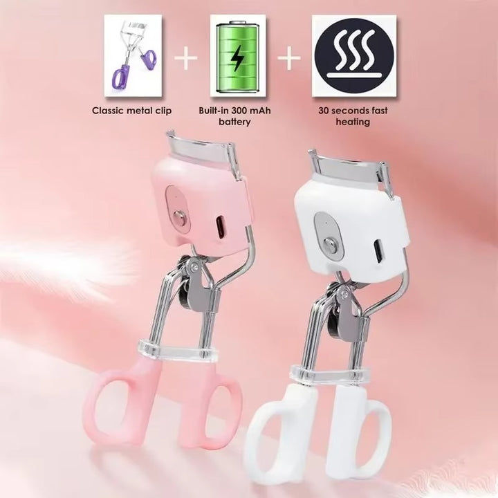Electric Heated Eyelash Curler | Long-Lasting Thermal Lash Lift | Portable USB
