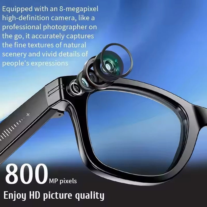 Smart AI Camera Glasses – 8MP Hands-Free Photo & Translation Wearable