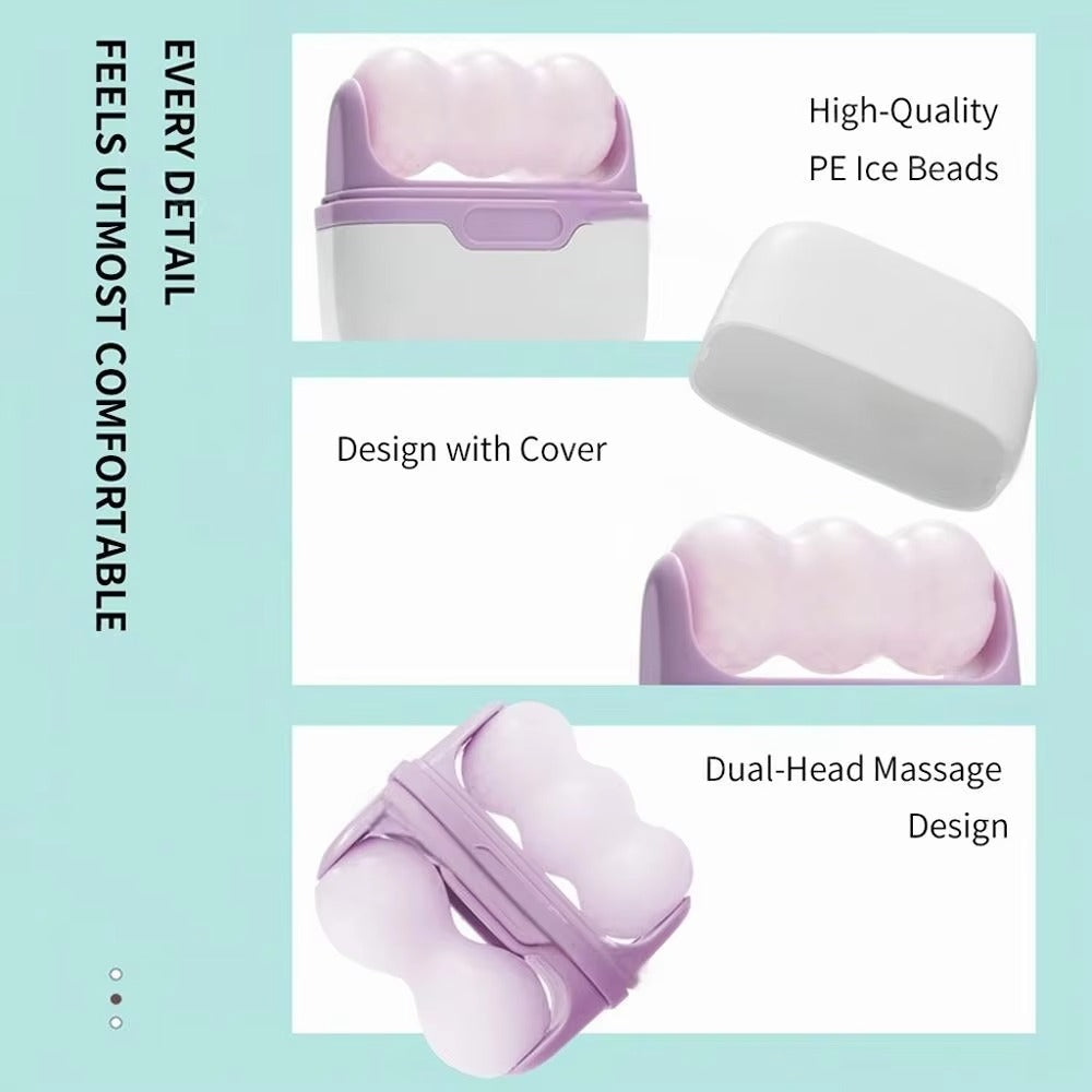 Double-Head Ice Roller – Cooling Facial & Head Massage Tool | Puffiness Relief