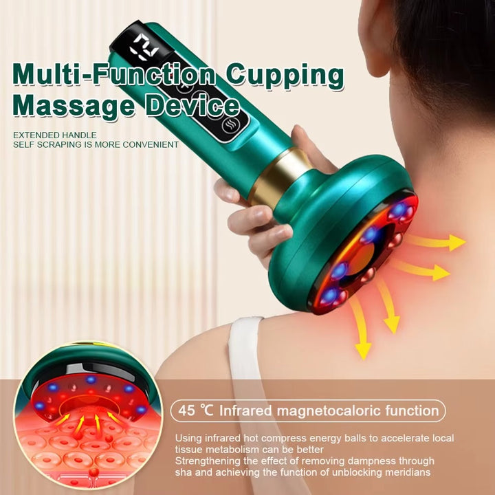Electric Cupping Massager – Heating Vacuum Therapy & Fat Burner | Body Relaxation
