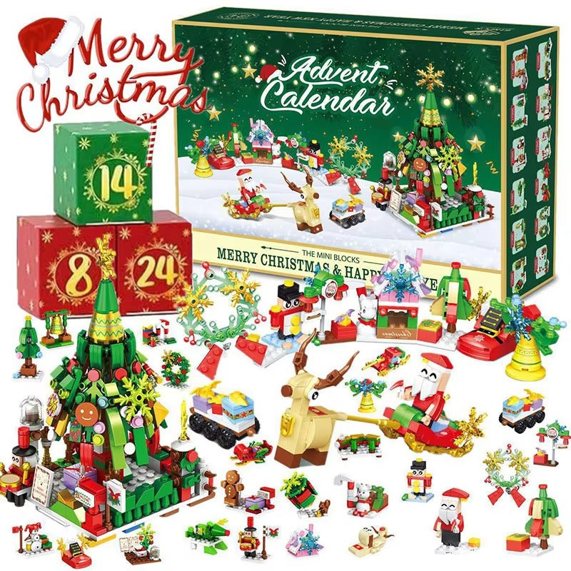 Christmas Advent Calendar – 24-Day DIY Train Toy Countdown Gift Set
