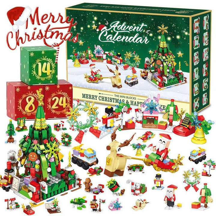 Christmas Advent Calendar – 24-Day DIY Train Toy Countdown Gift Set