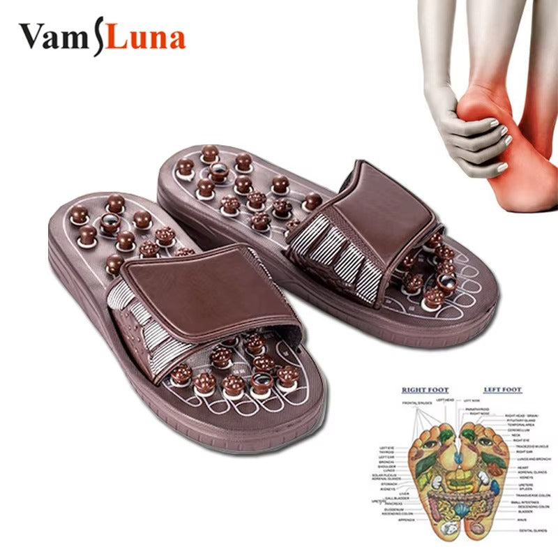 Foot Acupoint Massage Slippers – Reflexology Sandals for Pain Relief & Circulation