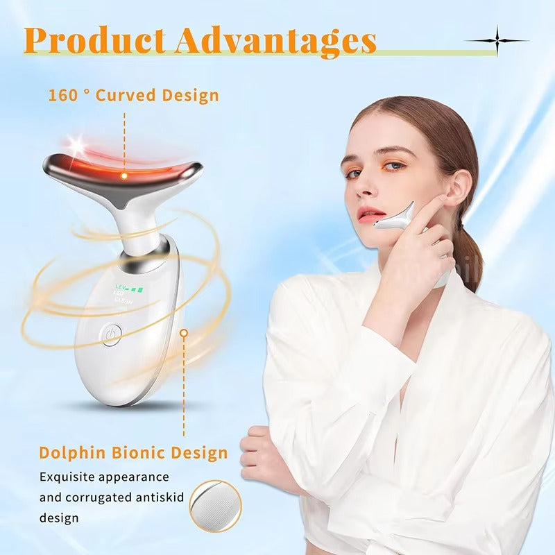 7-Color LED Facial Massager – Skin Tightening & Anti-Wrinkle Lift Device