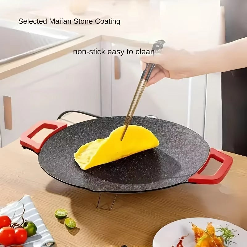 Portable Korean BBQ Grill – 1500W Smokeless Non-Stick Electric Griddle Pan