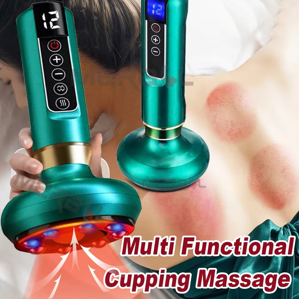 Electric Cupping Massager – Heating Vacuum Therapy & Fat Burner | Body Relaxation