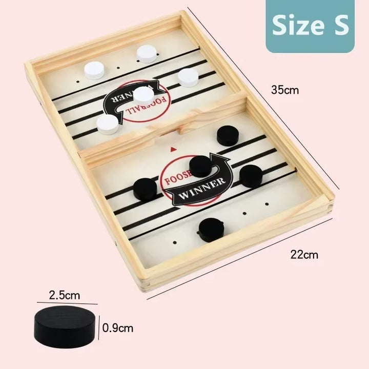 Fast Sling Puck Board Game – Parent-Child Interactive Foosball Table Game