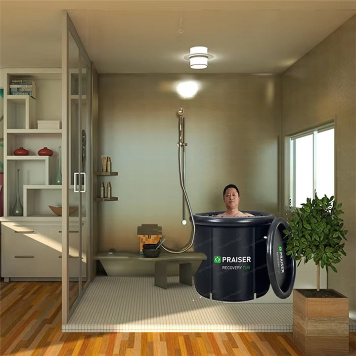 Foldable Ice Bath Tub – Portable Cold Plunge Barrel for Muscle Recovery | Inflatable