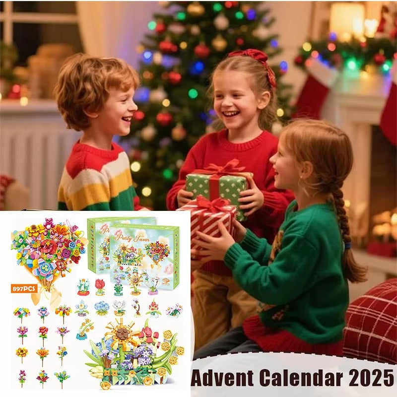 Christmas Advent Calendar – 24-Day DIY Train Toy Countdown Gift Set