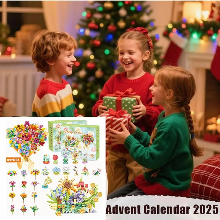 Christmas Advent Calendar – 24-Day DIY Train Toy Countdown Gift Set