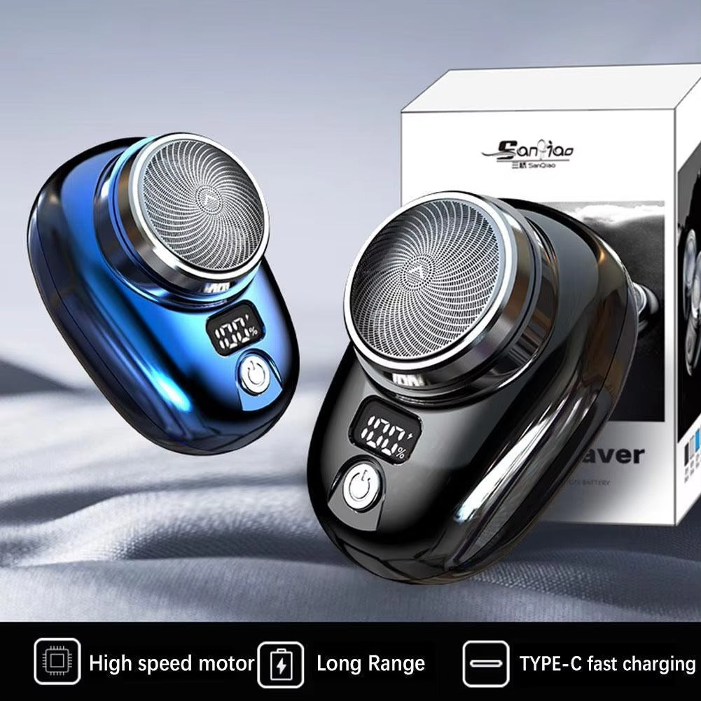 Mini Electric Travel Shaver – Portable Rechargeable Beard Razor for Men
