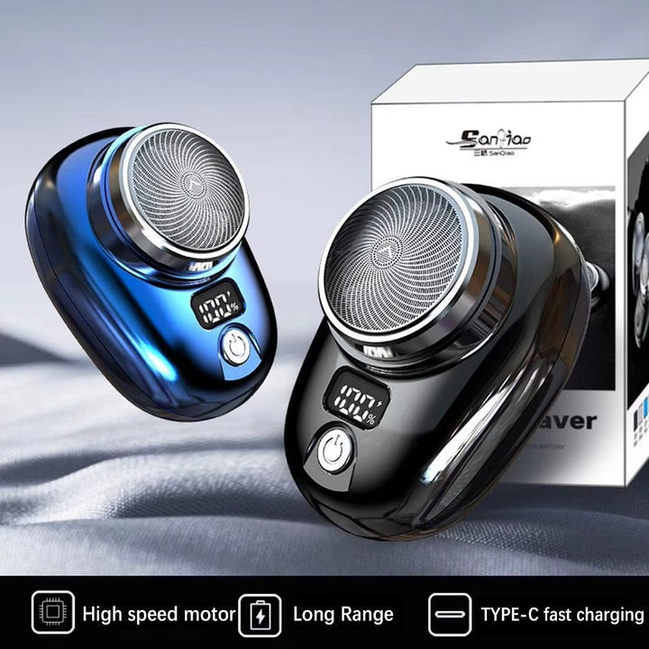 Mini Electric Travel Shaver – Portable Rechargeable Beard Razor for Men