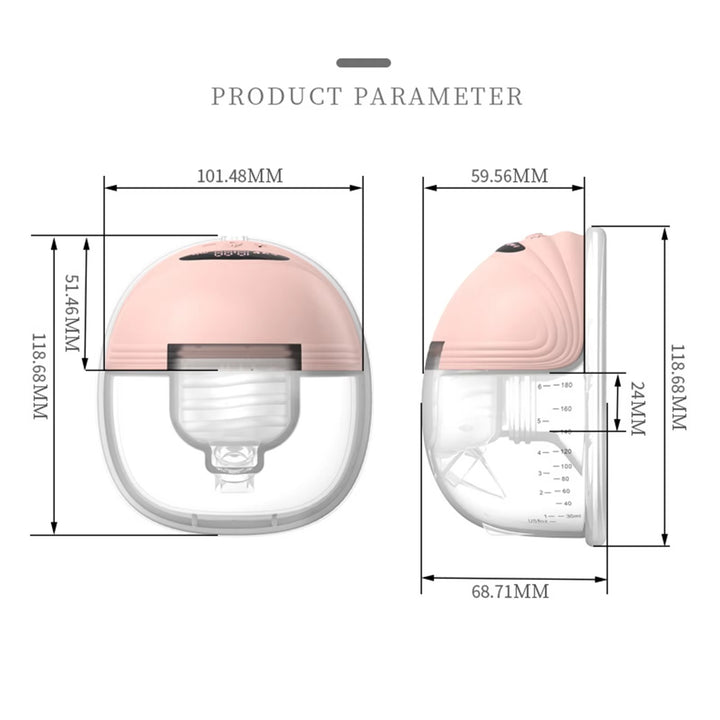 Wearable Breast Pump – Hands-Free Electric Nursing Pump | Quiet & Rechargeable