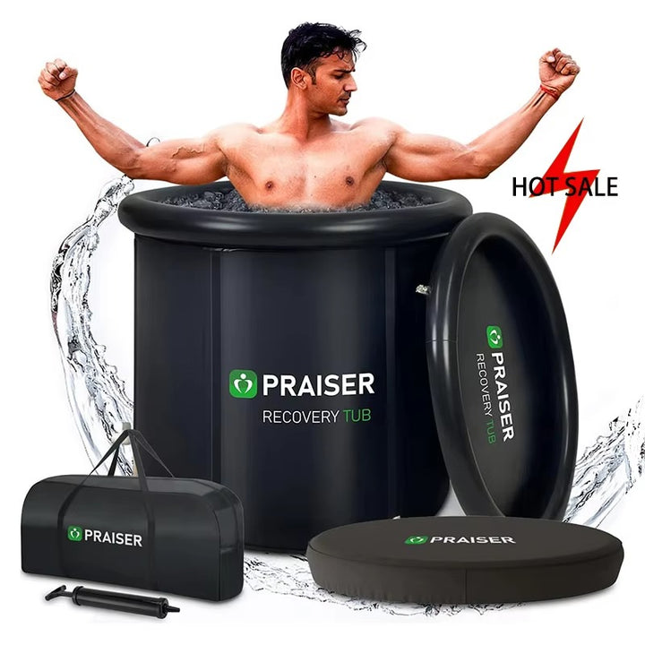 Foldable Ice Bath Tub – Portable Cold Plunge Barrel for Muscle Recovery | Inflatable