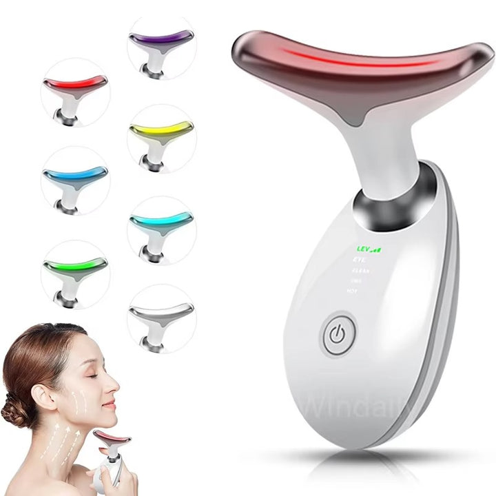 7-Color LED Facial Massager – Skin Tightening & Anti-Wrinkle Lift Device