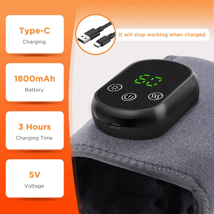 Electric Hand & Foot Massager – Heated Vibration Therapy Wrap for Pain Relief