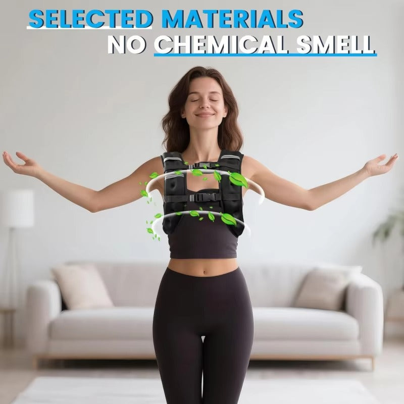 Adjustable Weighted Workout Vest – Strength Training & Running Fitness Gear