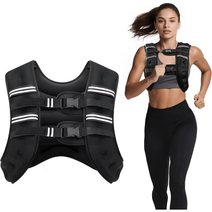 Adjustable Weighted Workout Vest – Strength Training & Running Fitness Gear