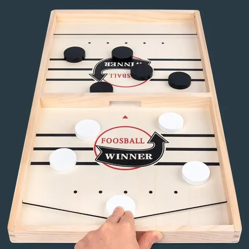 Fast Sling Puck Board Game – Parent-Child Interactive Foosball Table Game